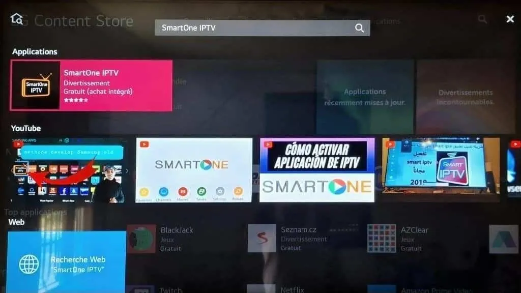 Rechercher et installer SMARTONE IPTV