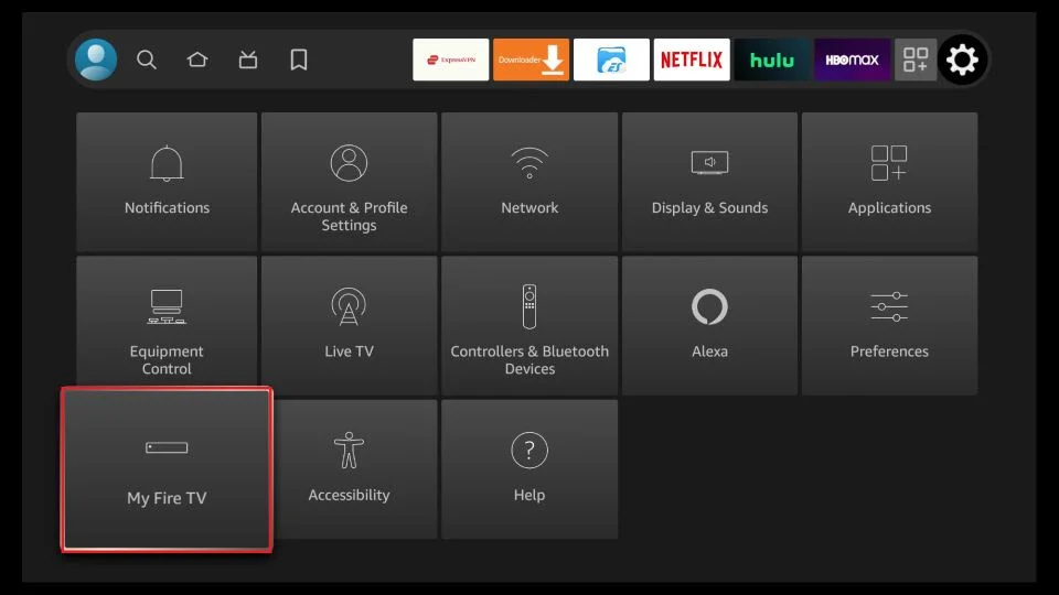 Paramètres Fire TV