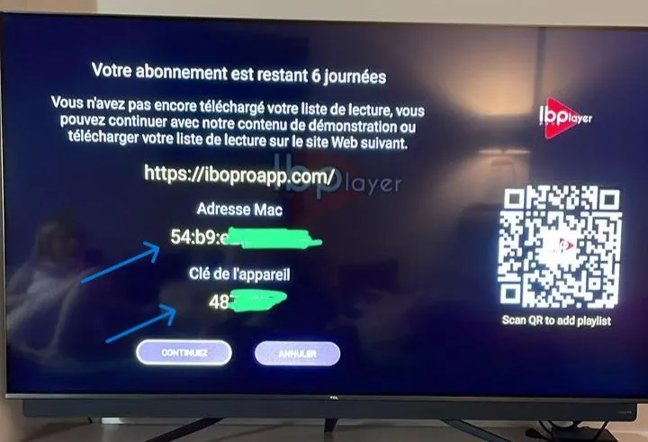 Adresse MAC IBO Player Pro