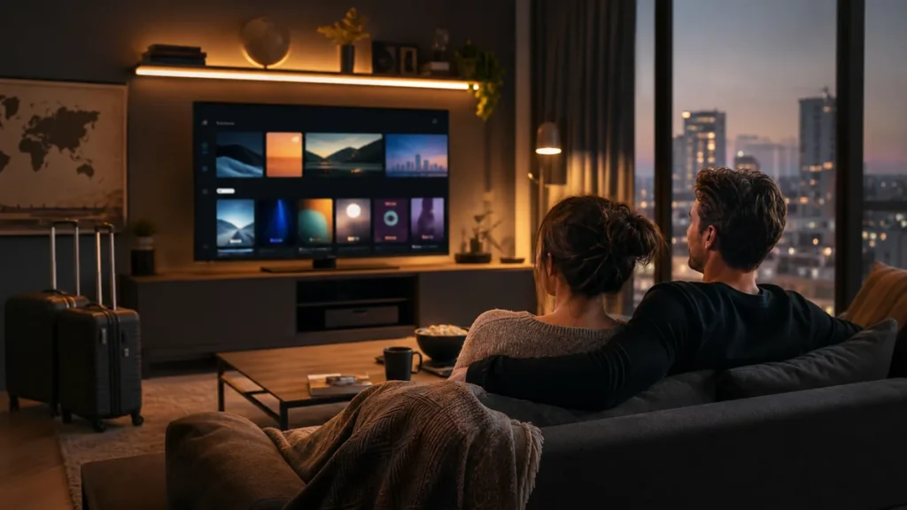 IPTV pour expatriés français sur Smart TV dans un logement à l’étranger