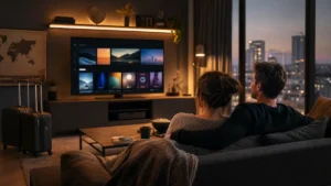 IPTV pour expatriés français sur Smart TV dans un logement à l’étranger